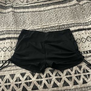 LARGE black spandex with ties